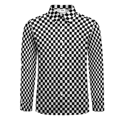 Checkerboard Dress Shirt